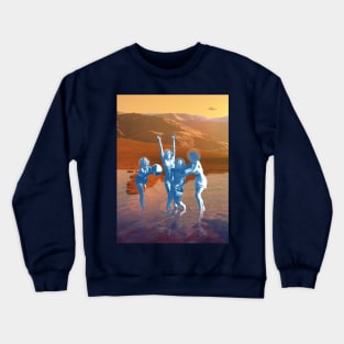 water on mars Crewneck Sweatshirt